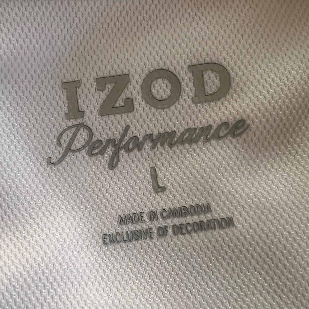 NWT Izod Womens Polo Shirt Performance Stretch Short Sleeve Top SZ L - Picture 5 of 7
